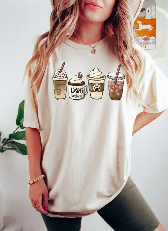 Dog Mom Coffee Lover Comfort Colors Tshirt sold by Refinery Number One