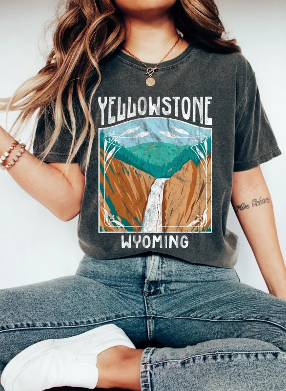 Yellowstone National Park Vintage Comfort Colors Tshirt sold by Refinery Number One