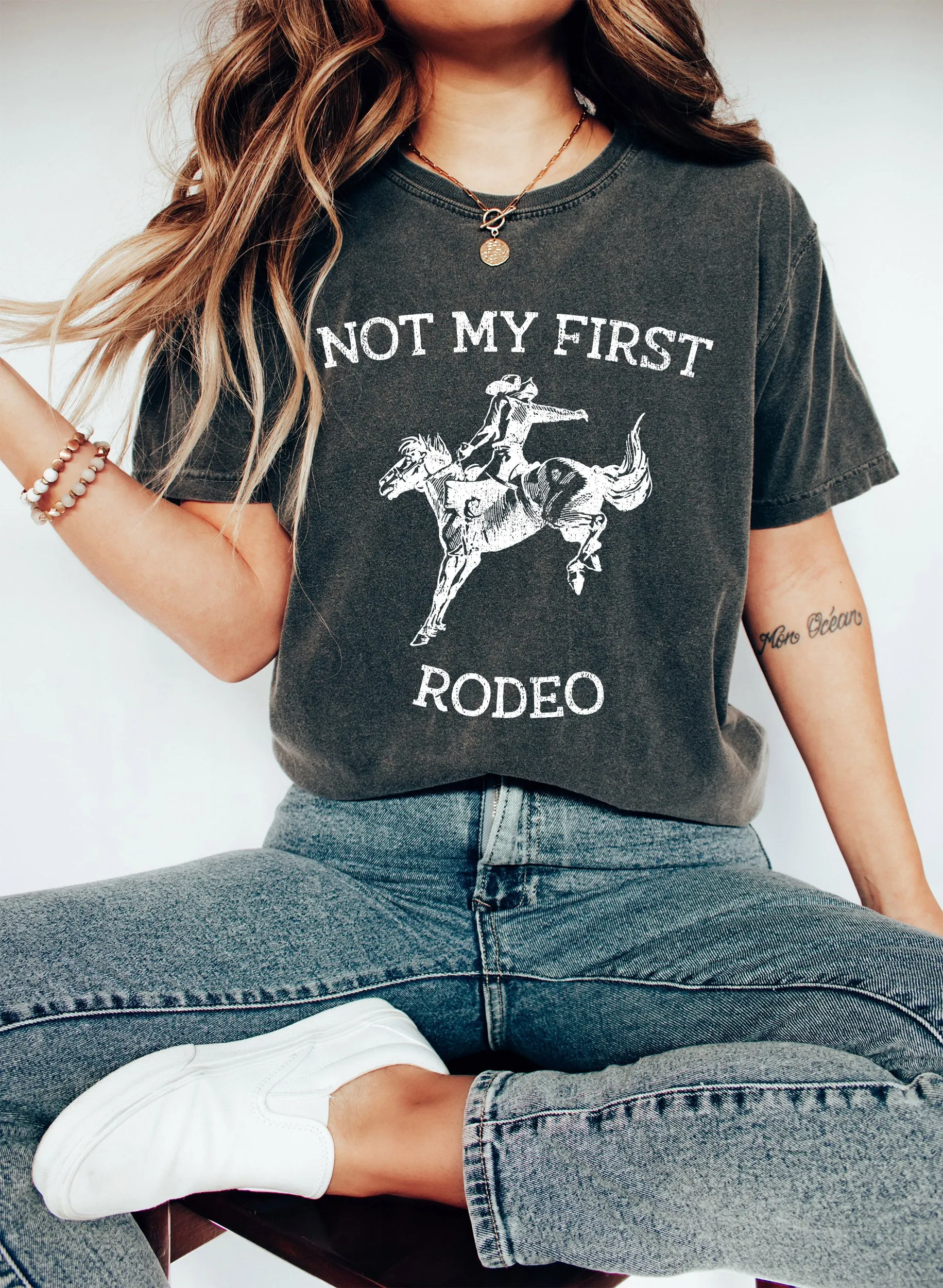 Not My First Rodeo Western Comfort Colors Tshirt sold by Refinery Number One