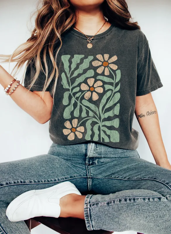 Boho Floral Vintage Comfort Colors Tshirt sold by Refinery Number One