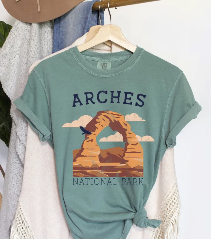 Arches National Park Vintage Comfort Colors Tshirt sold by Refinery Number One