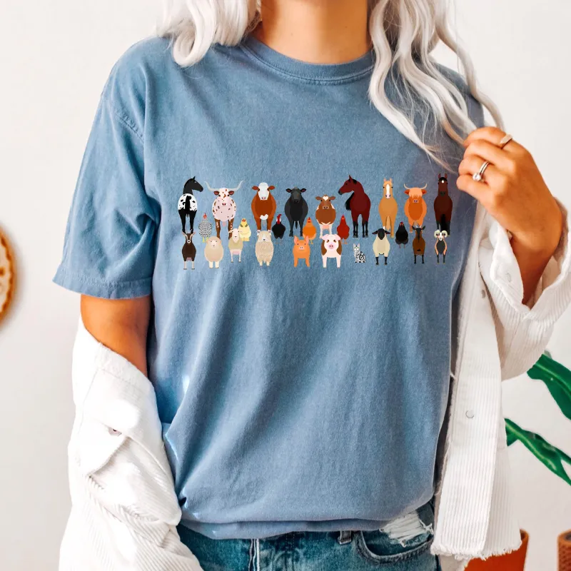 Farm Animals Lover Comfort Colors Tshirt sold by Refinery Number One