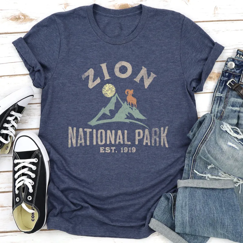 Zion National Park Super Soft Tshirt sold by Refinery Number One