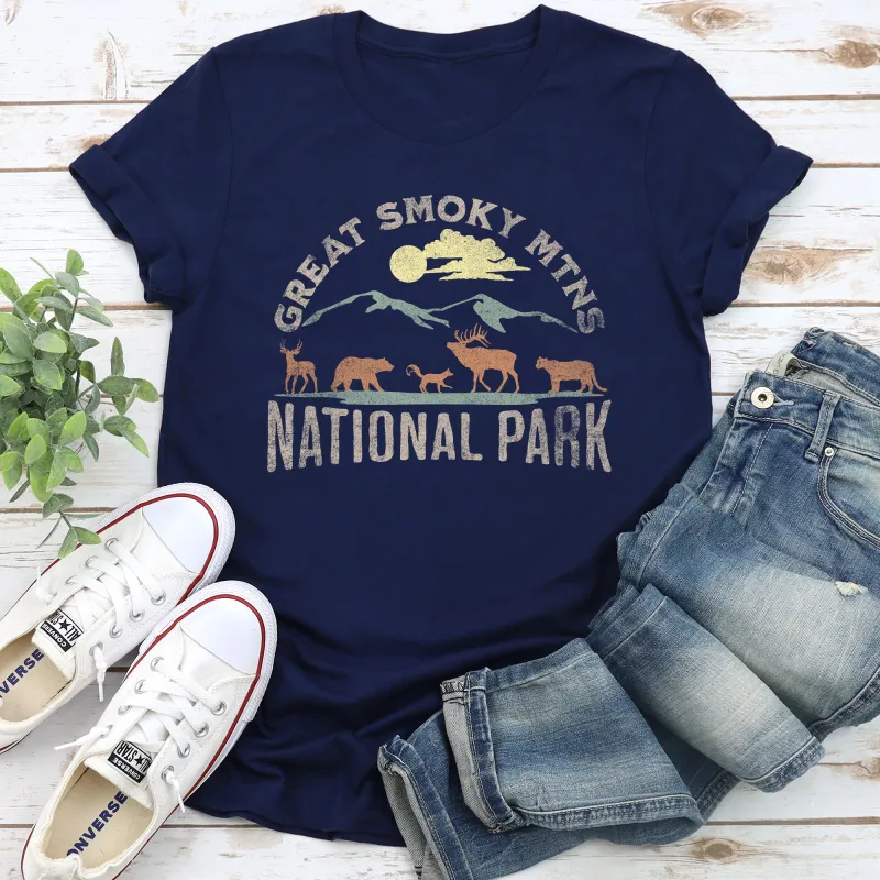 Great Smoky Mountains National Park Super Soft Tshirt sold by Refinery Number One