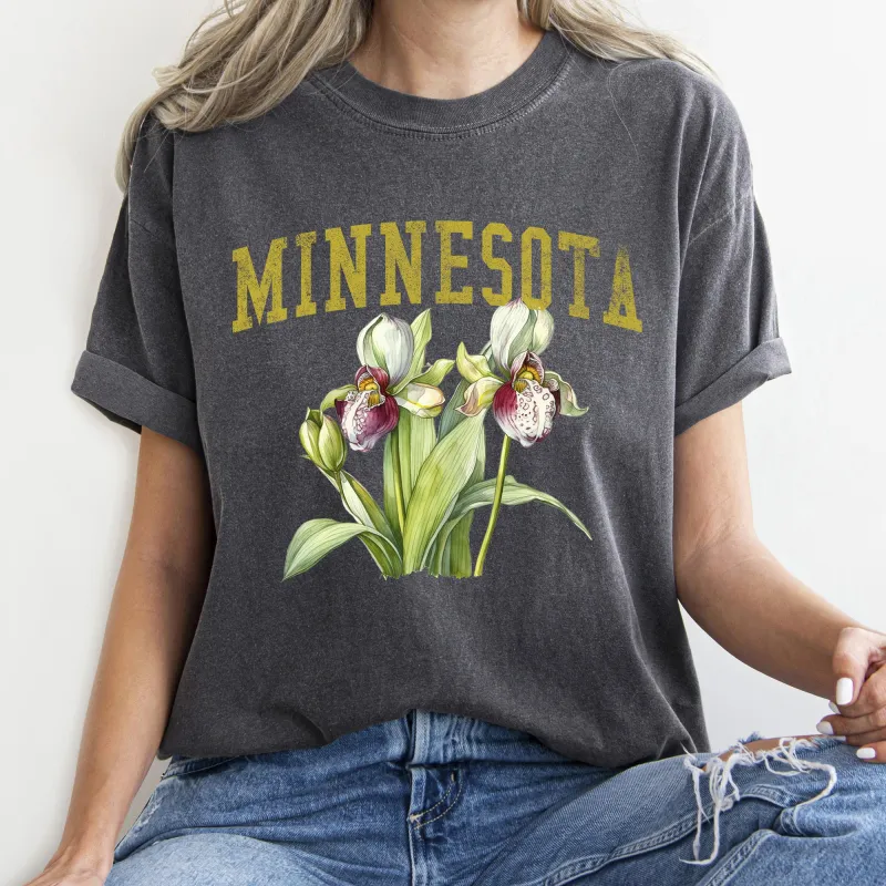 Minnesota State Flower Comfort Colors Tshirt sold by Refinery Number One