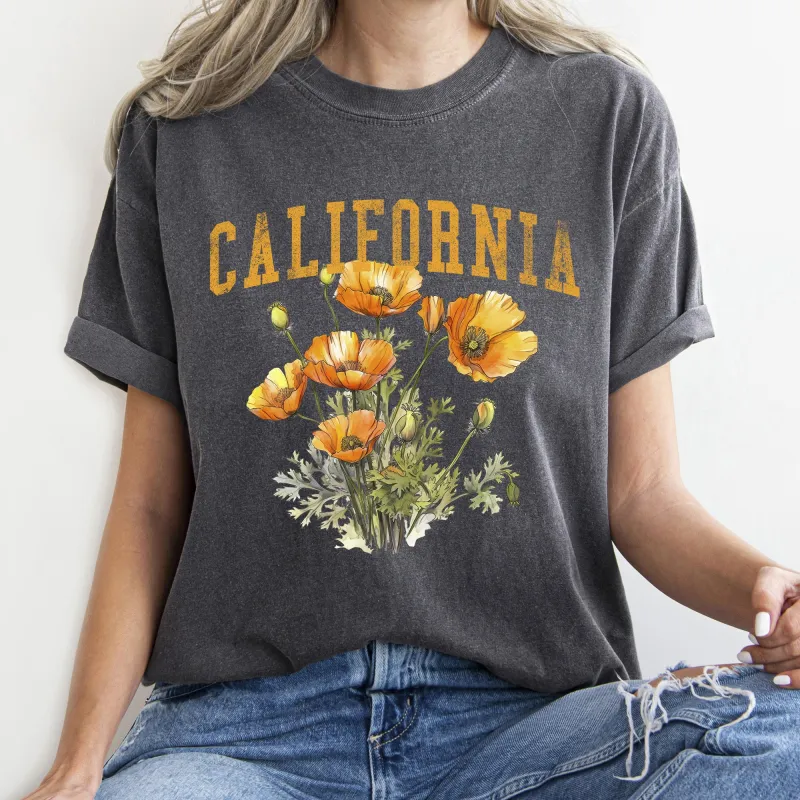 California State Flower Comfort Colors Tshirt sold by Refinery Number One