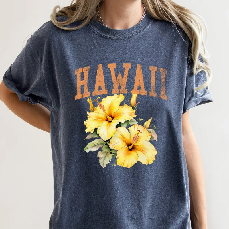 Hawaii State Flower Comfort Colors Tshirt sold by Refinery Number One