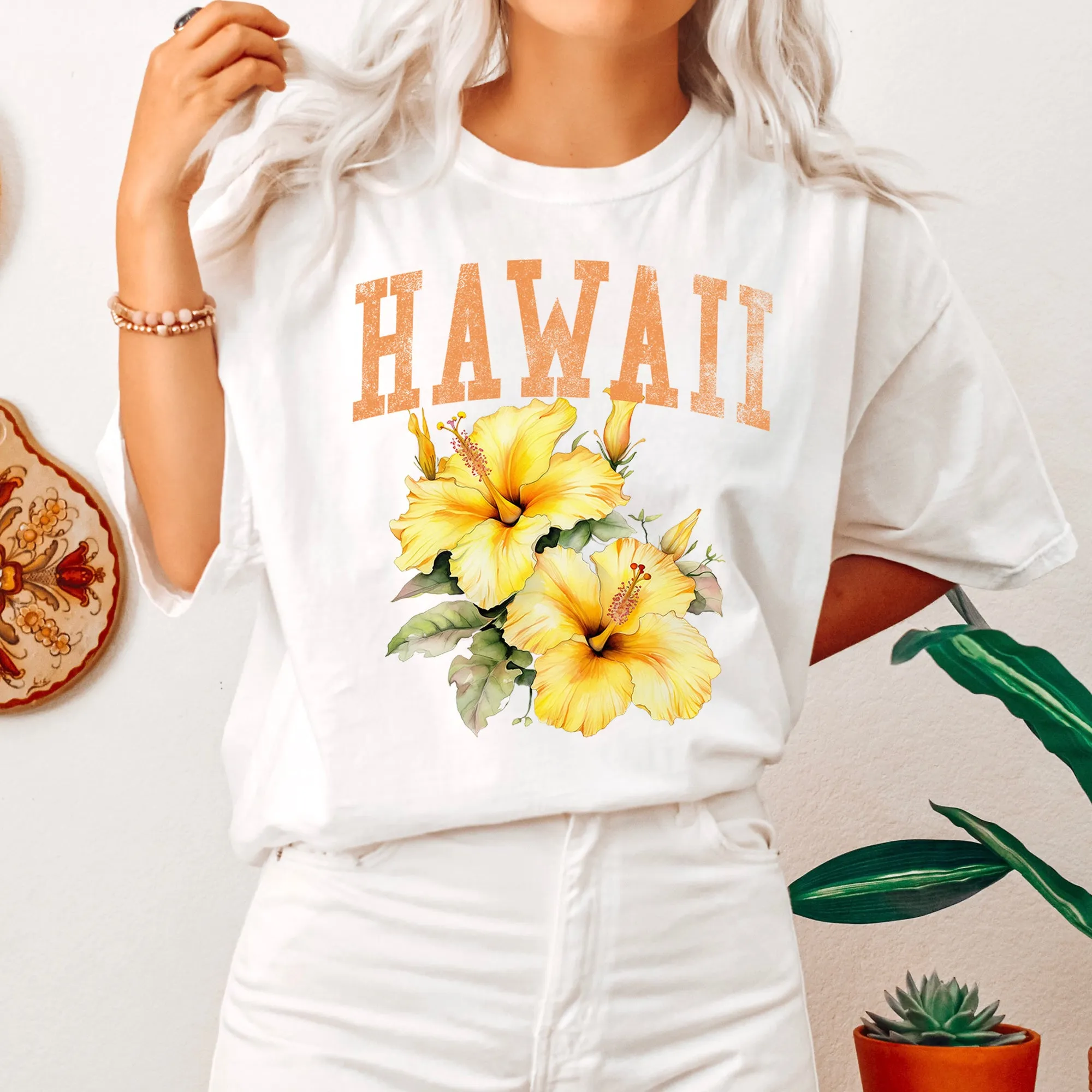 Hawaii State Flower Comfort Colors Tshirt sold by Refinery Number One product image thumbnail 4