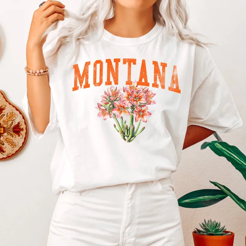 Montana State Flower Comfort Colors Tshirt sold by Refinery Number One