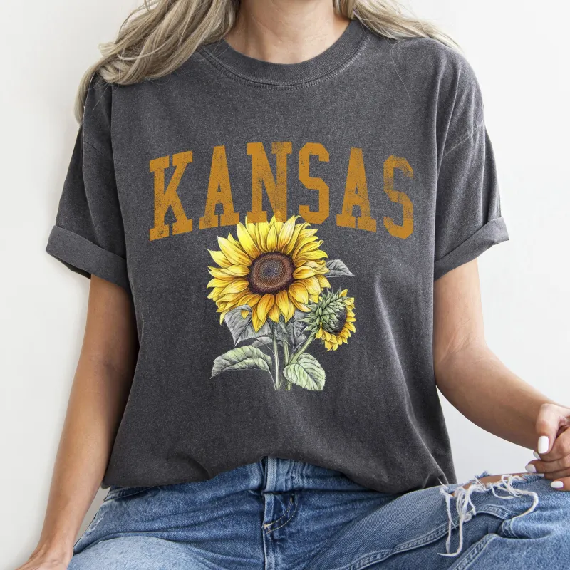 Kansas State Flower Comfort Colors Tshirt sold by Refinery Number One