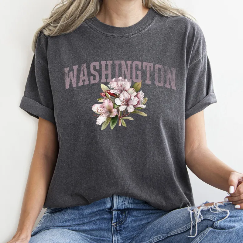 Washington State Flower Comfort Colors Tshirt sold by Refinery Number One