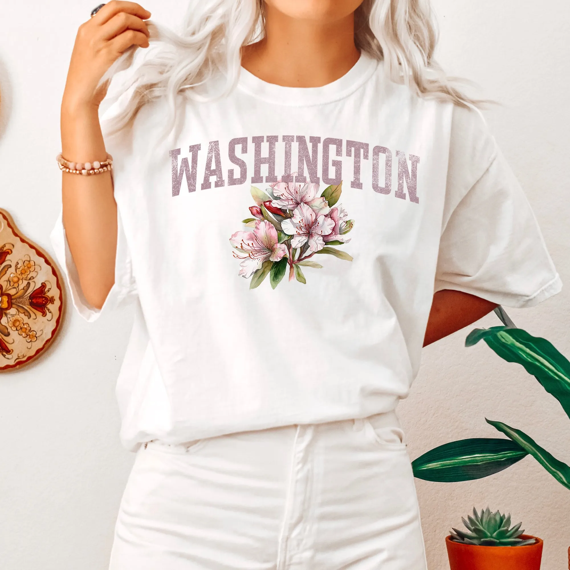 Washington State Flower Comfort Colors Tshirt sold by Refinery Number One product image thumbnail 5
