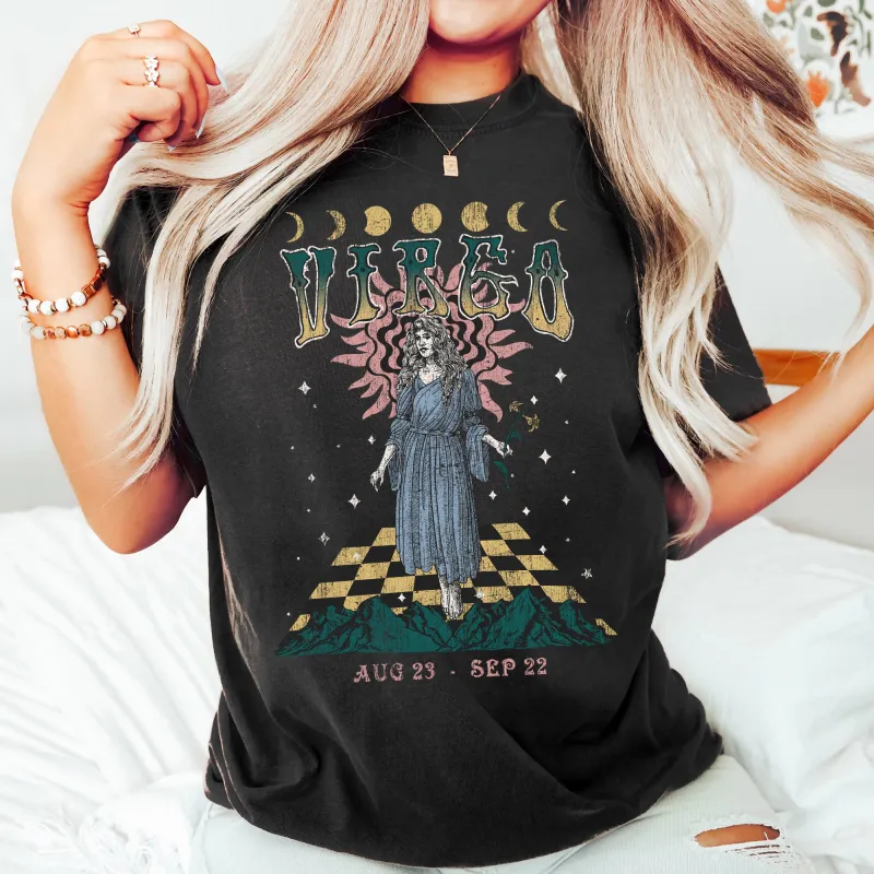 Virgo Zodiac Comfort Colors Tees, Horoscope, Astrology sold by Refinery Number One