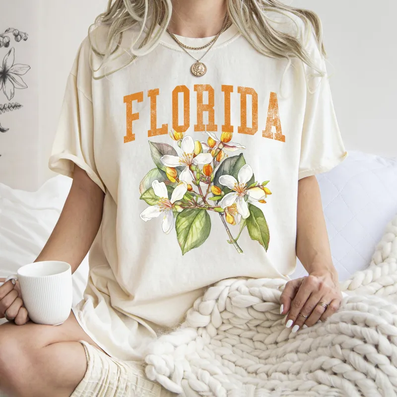 Florida State Flower Comfort Colors Tshirt sold by Refinery Number One