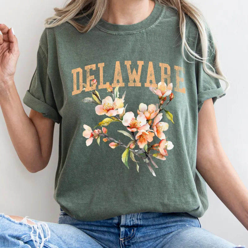 Delaware State Flower Comfort Colors Tshirt made by Refinery Number One