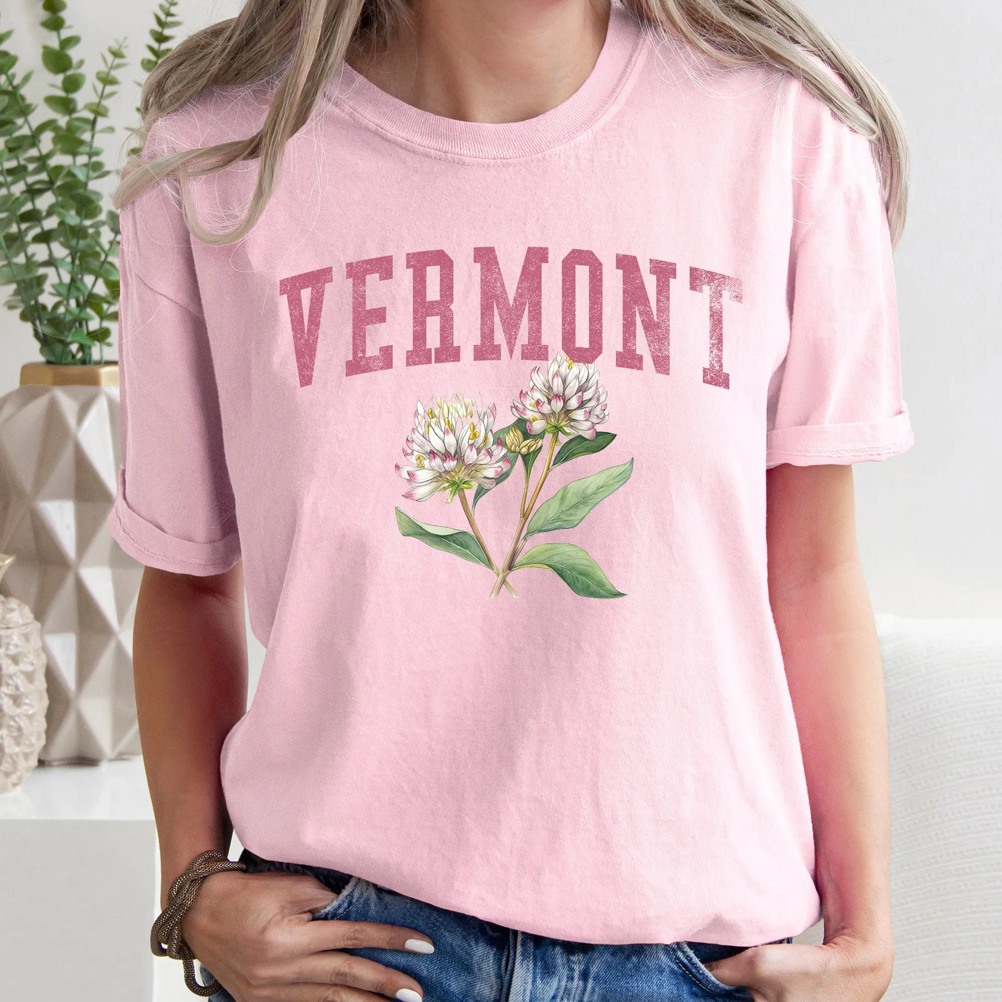 Vermont State Flower Comfort Colors Tshirt sold by Refinery Number One product image thumbnail 3