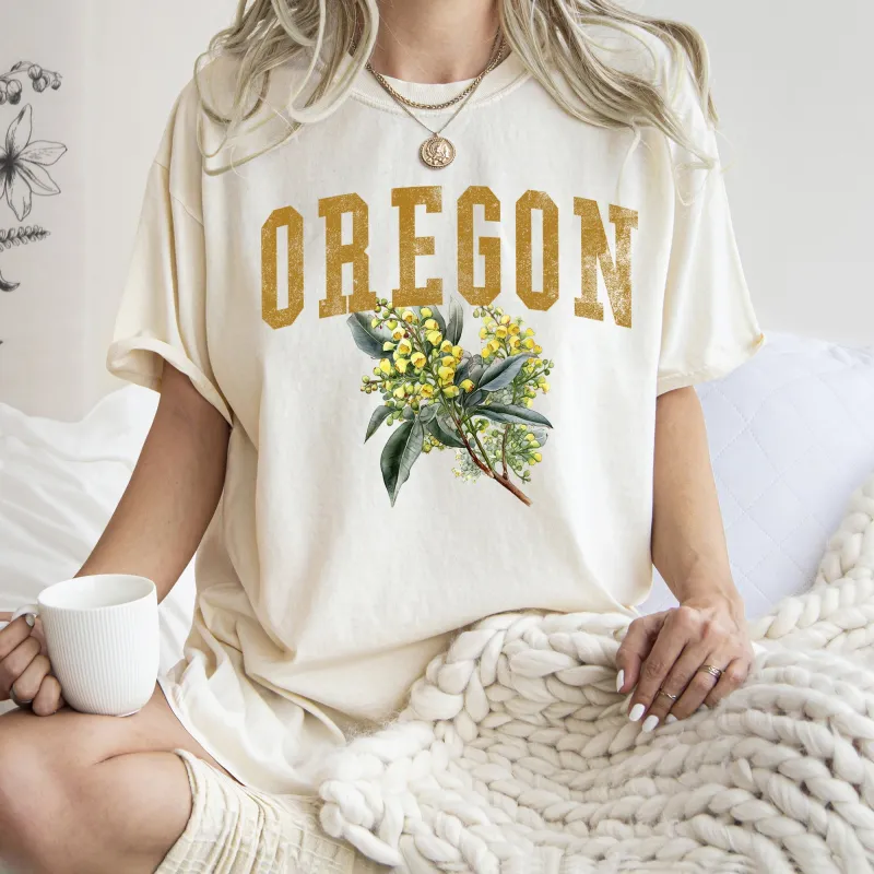 Oregon State Flower Comfort Colors Tshirt sold by Refinery Number One