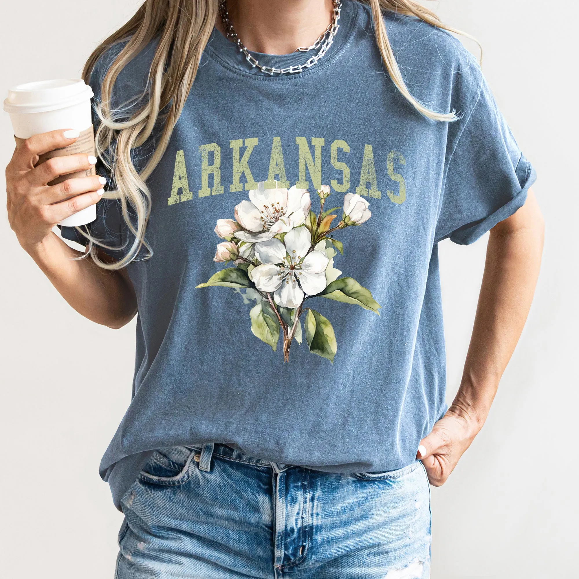 Arkansas State Flower Comfort Colors Tshirt sold by Refinery Number One