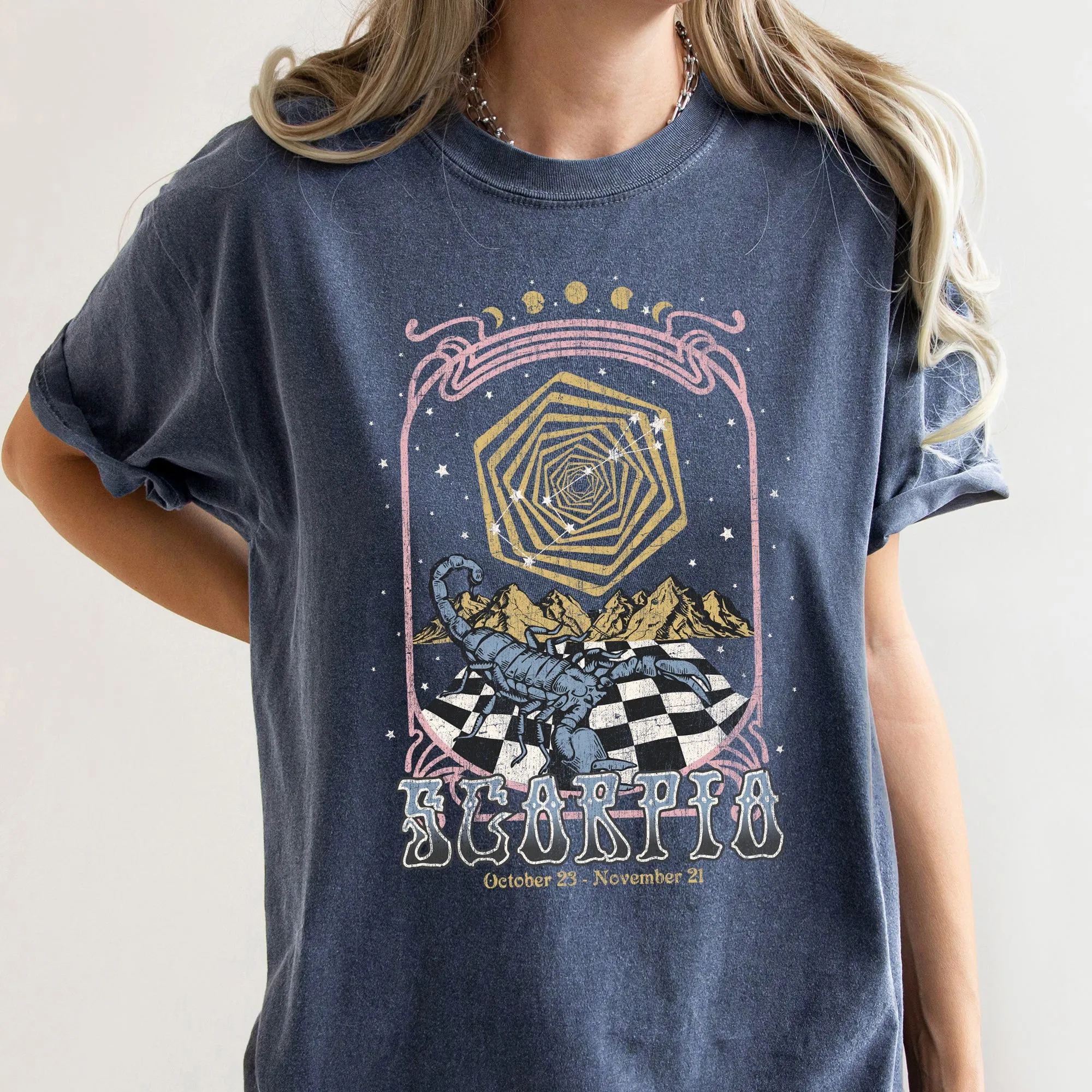 Scorpio Zodiac Comfort Colors Tees, Horoscope, Astrology sold by Refinery Number One product image thumbnail 3