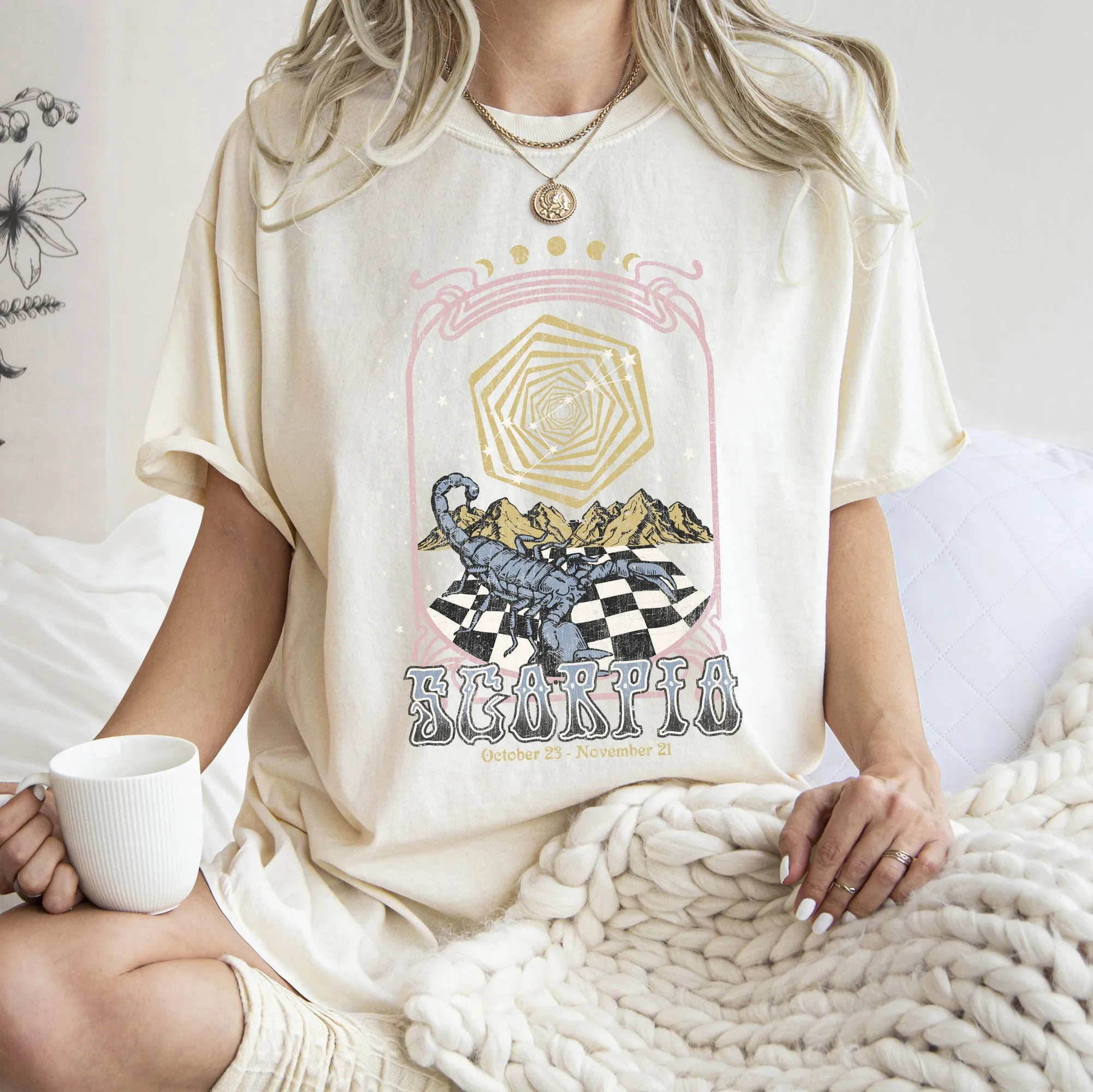 Scorpio Zodiac Comfort Colors Tees, Horoscope, Astrology sold by Refinery Number One product image thumbnail 4