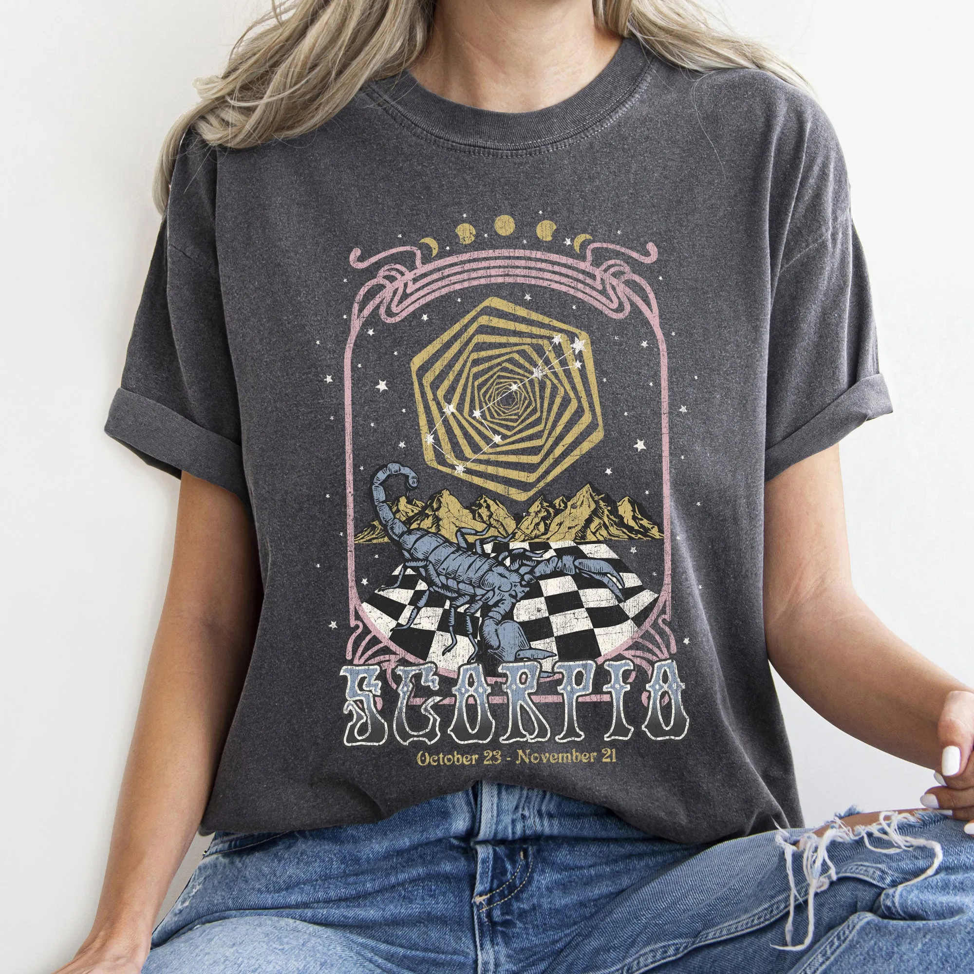 Scorpio Zodiac Comfort Colors Tees, Horoscope, Astrology sold by Refinery Number One