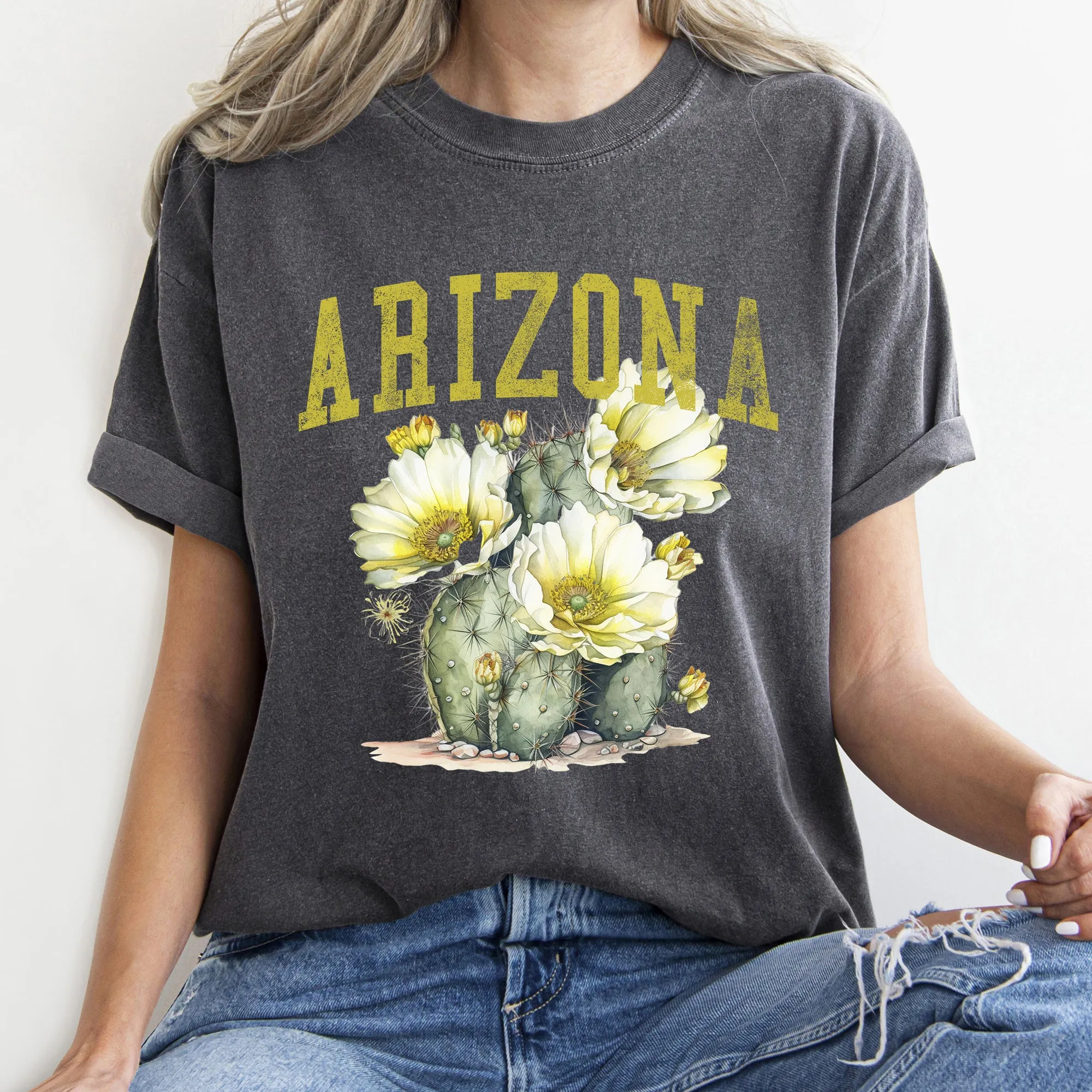 Arizona State Flower Comfort Colors Tshirt sold by Refinery Number One