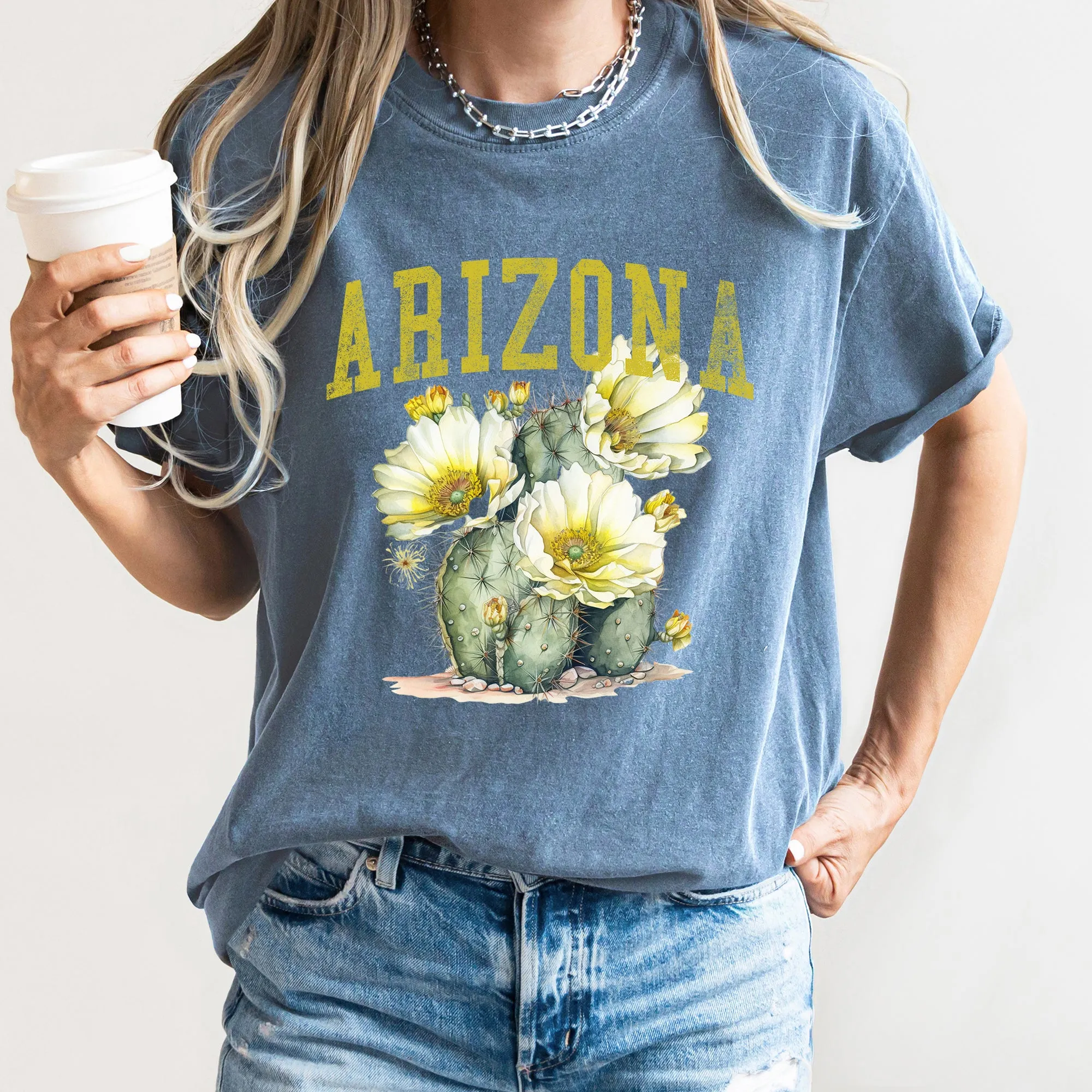 Arizona State Flower Comfort Colors Tshirt sold by Refinery Number One product image thumbnail 2