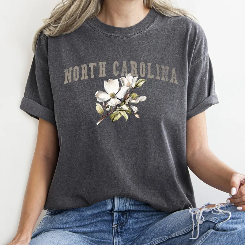 North Carolina State Flower Comfort Colors Tshirt sold by Refinery Number One