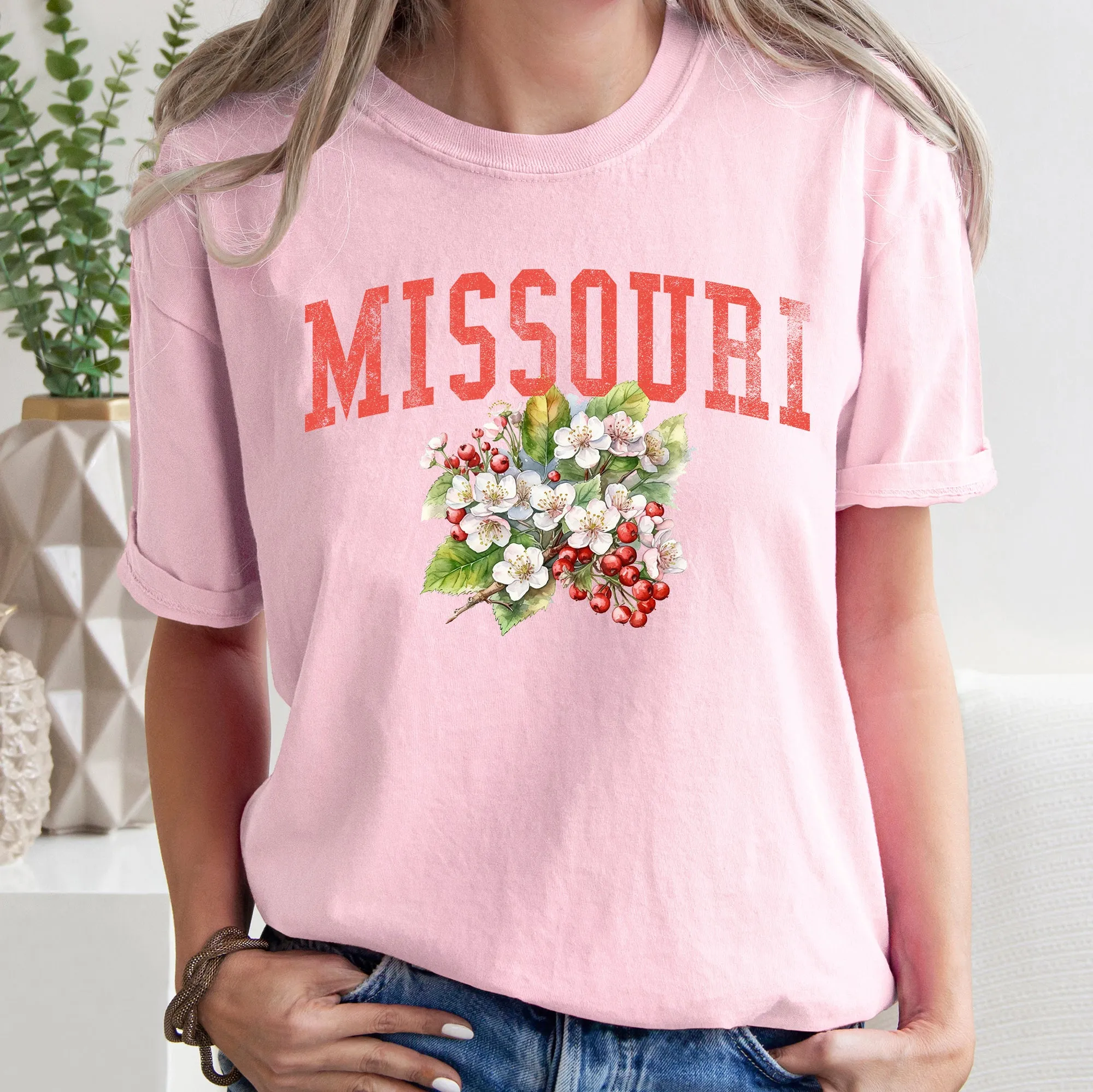 Missouri State Flower Comfort Colors Tshirt sold by Refinery Number One product image thumbnail 4
