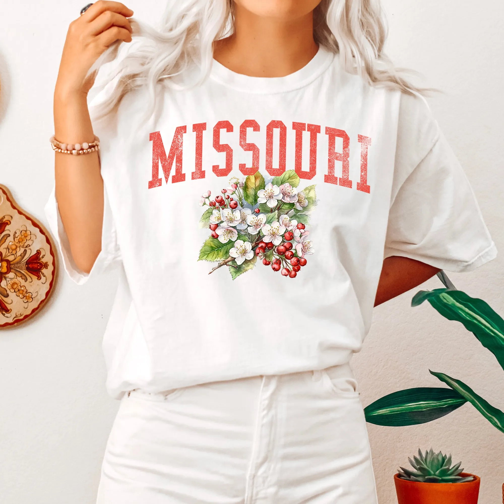 Missouri State Flower Comfort Colors Tshirt sold by Refinery Number One product image thumbnail 3