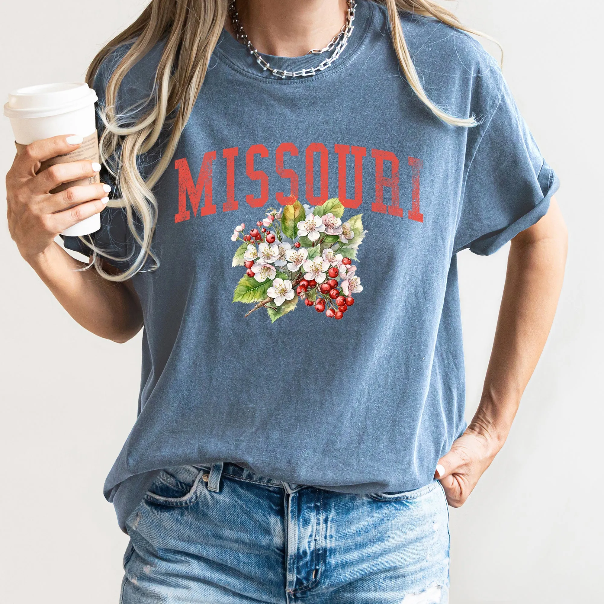 Missouri State Flower Comfort Colors Tshirt sold by Refinery Number One product image thumbnail 5