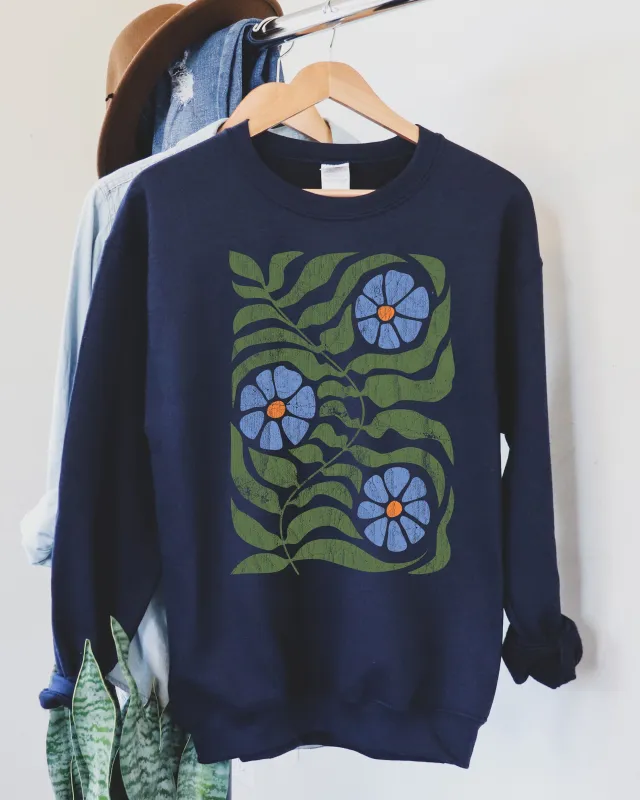 Boho Floral Vintage Sweatshirt sold by Refinery Number One