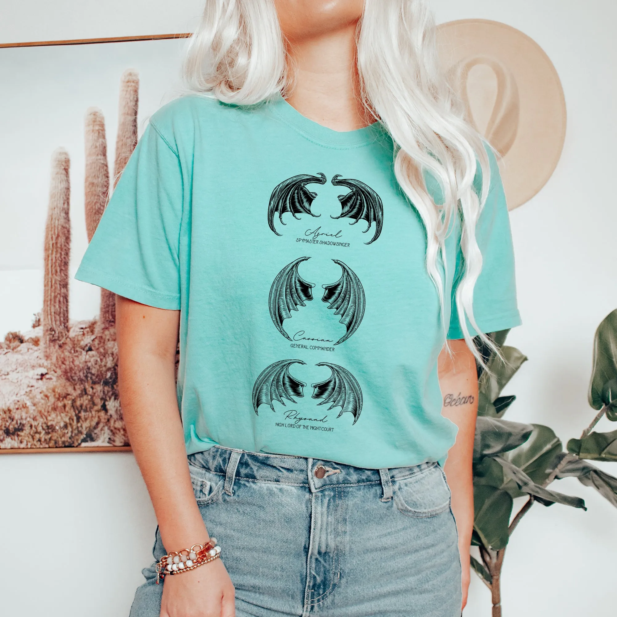 ACOTAR Bat Boys, Night Court Comfort Colors Tee sold by Refinery Number One product image thumbnail 4