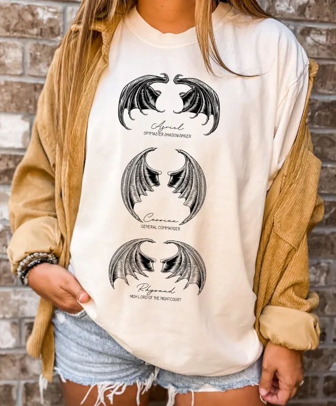 ACOTAR Bat Boys, Night Court Comfort Colors Tshirt sold by Refinery Number One