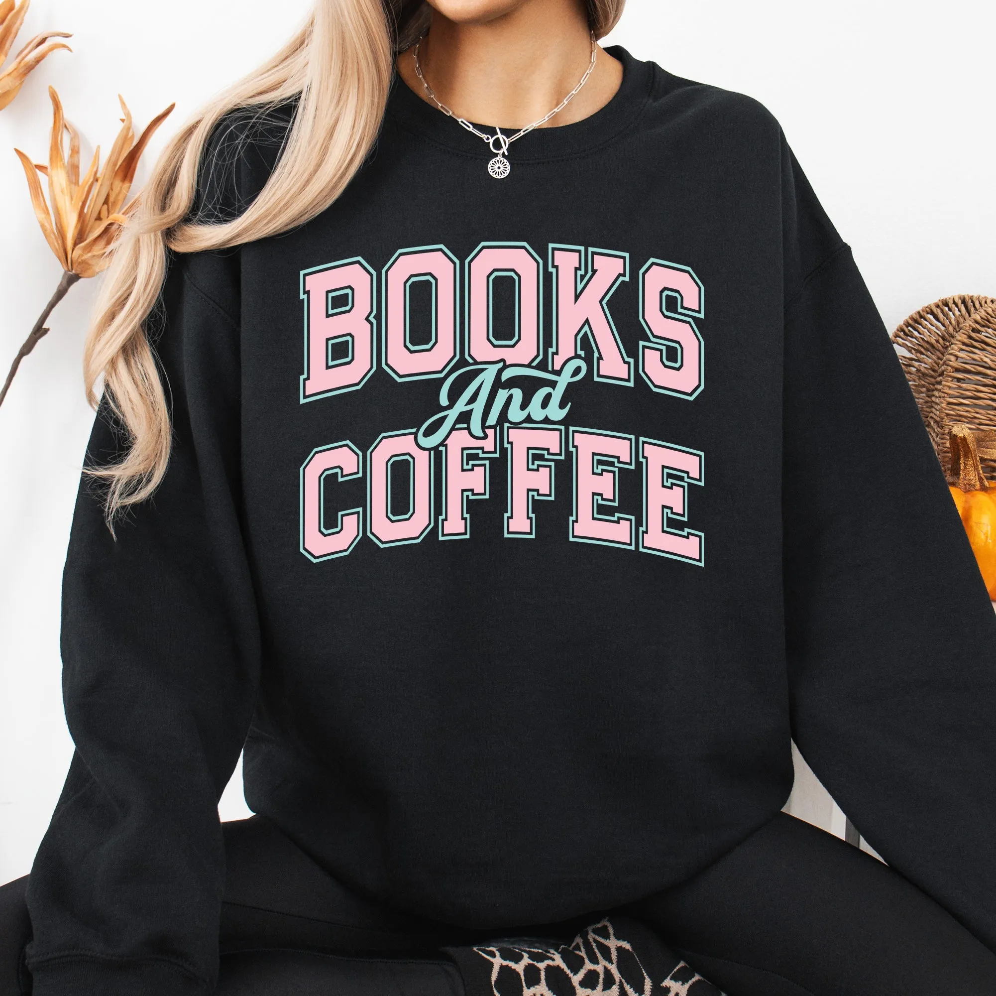 Books and Coffee, Booktok, Reading, Library Sweatshirt sold by Refinery Number One product image thumbnail 4