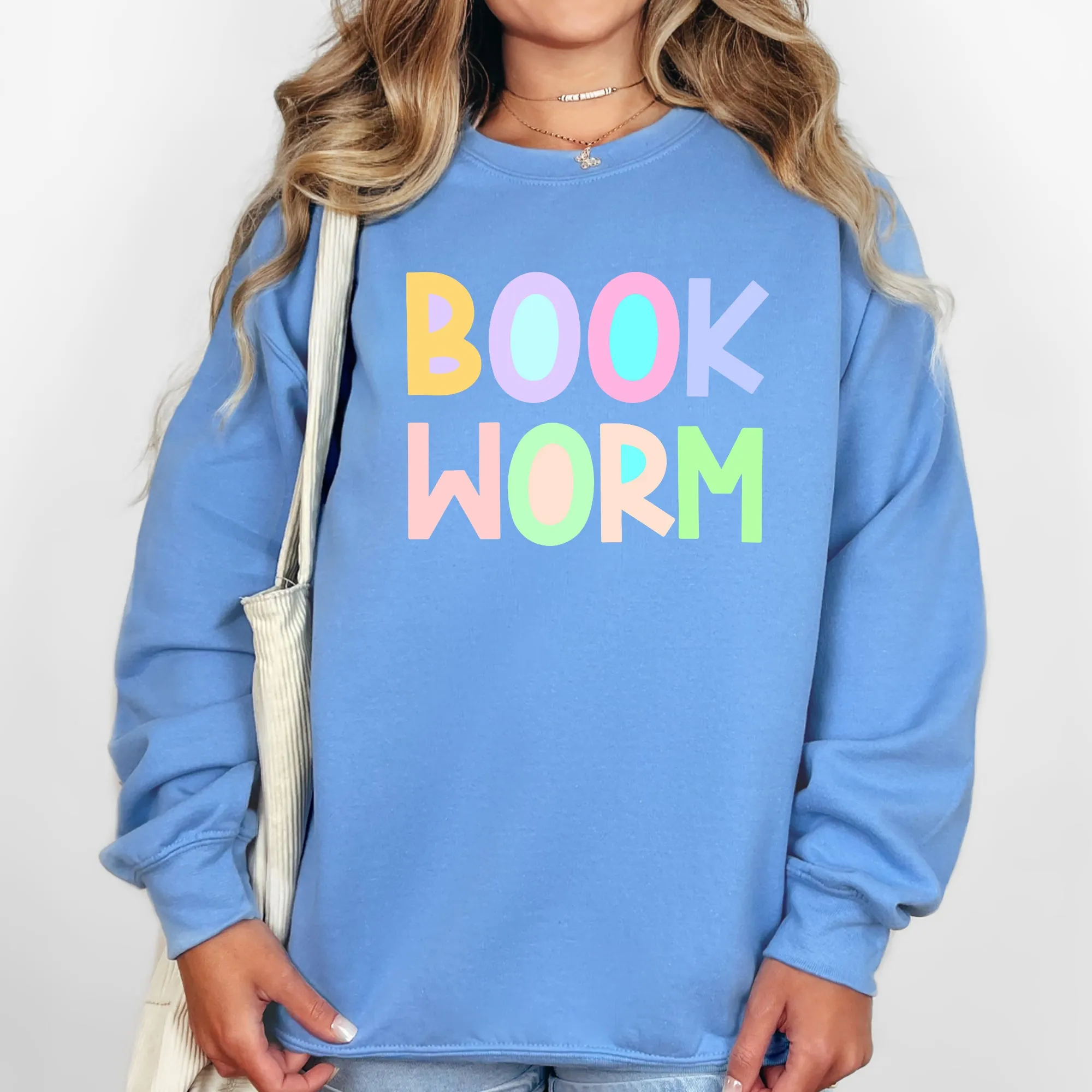 Book Worm, Pastel, Reading, Booktok, Library Sweatshirt sold by Refinery Number One