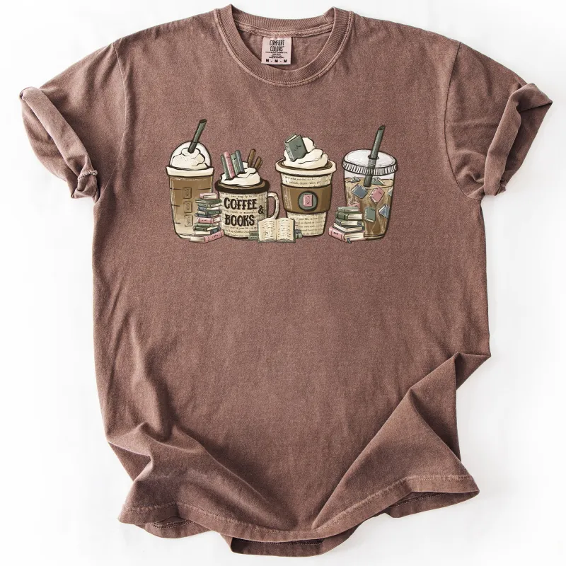 Coffee and Books, Reading, Booktok, Library, Comfort Colors T-Shirt sold by Refinery Number One