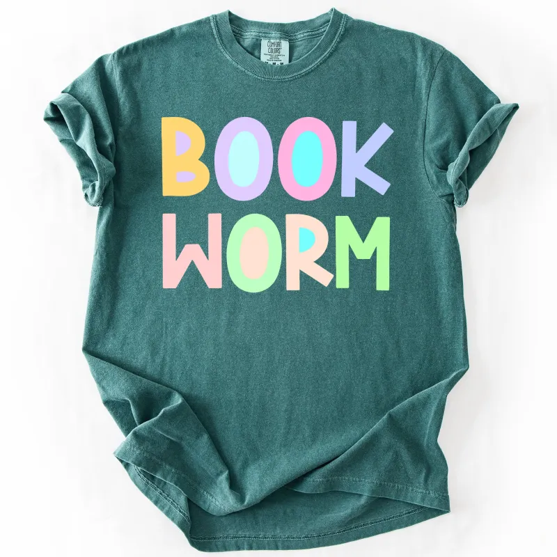 Book Worm, Pastel, Reading, Booktok, Library, Comfort Colors T-Shirt sold by Refinery Number One
