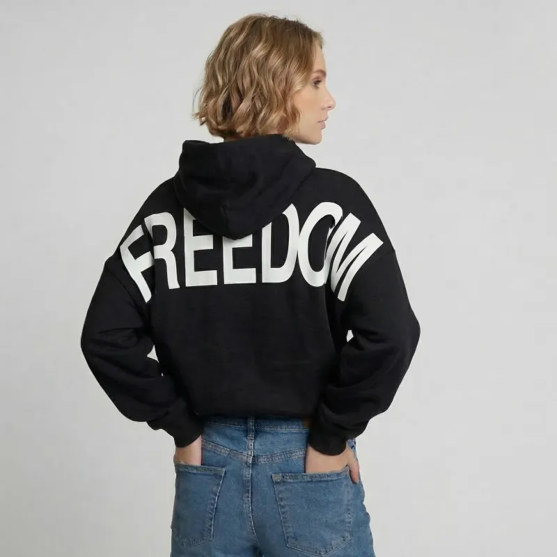 Freedom Hoodie & Sweatshirt | Oversized Back Print | USA Printed made by Refinery Number One
