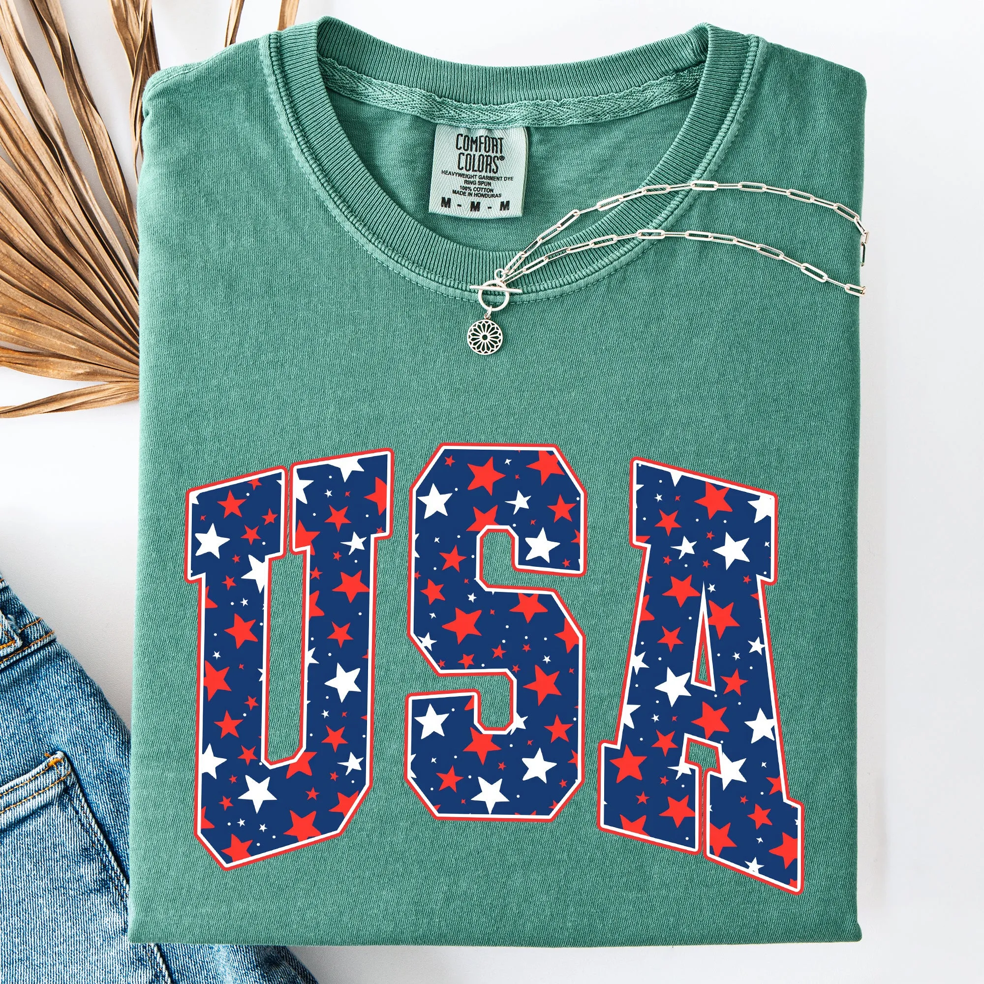USA, Stars, Varity, America, Patriotic Comfort Colors T-Shirt sold by Refinery Number One product image thumbnail 5
