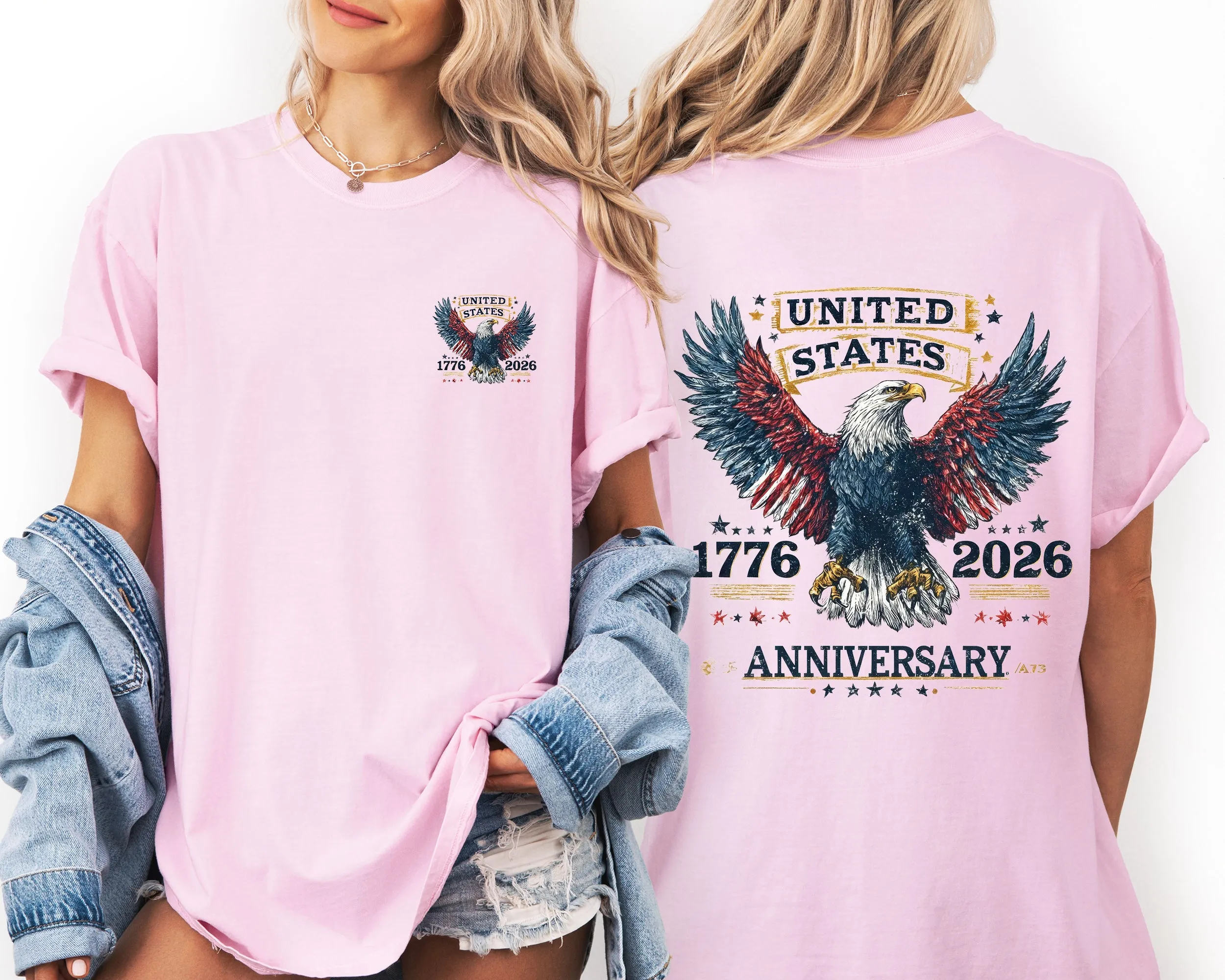United States, Eagle, Anniversary, Eagle, 250 Years, USA, America Comfort Colors T-Shirt sold by Refinery Number One product image thumbnail 5