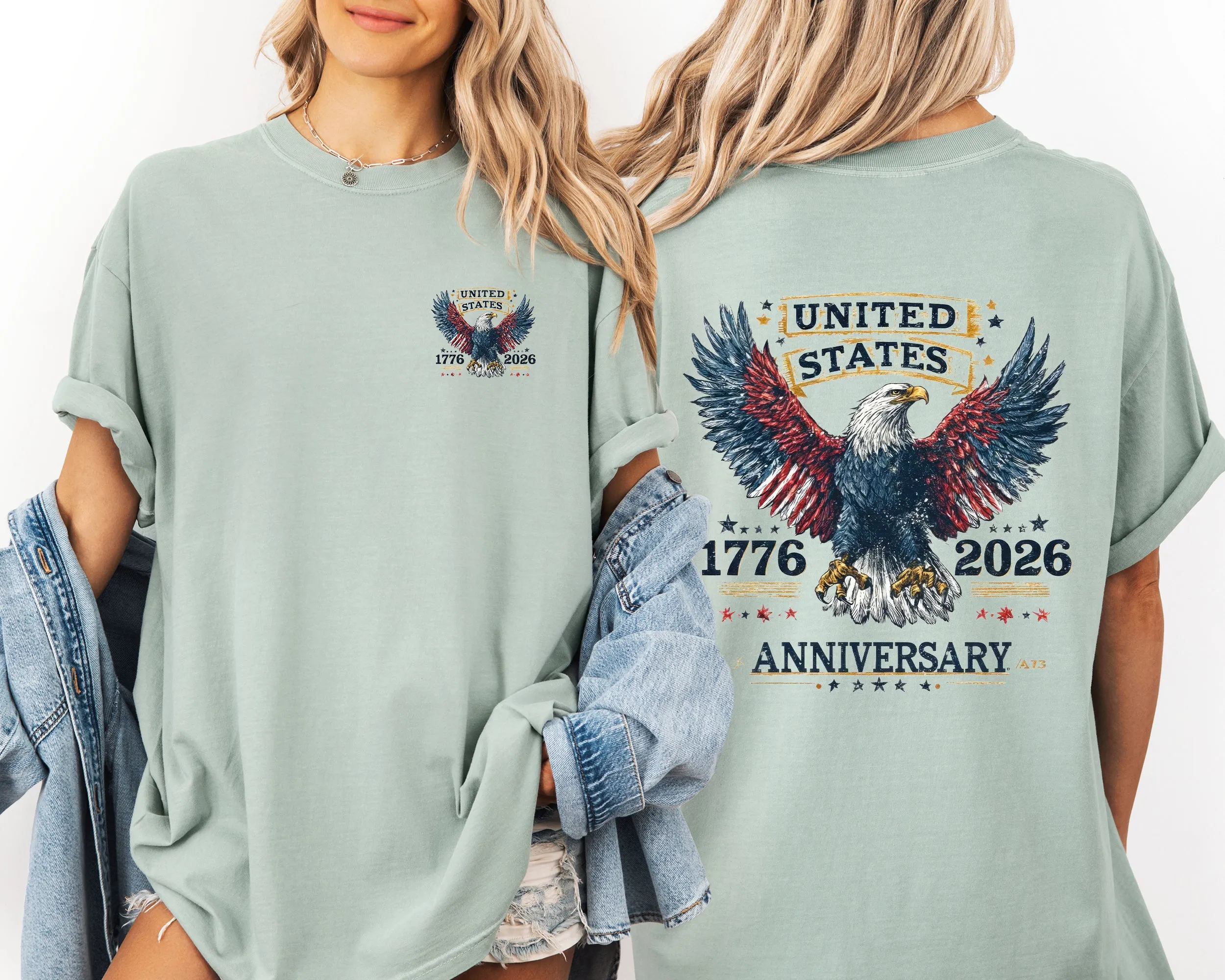 United States, Eagle, Anniversary, Eagle, 250 Years, USA, America Comfort Colors T-Shirt sold by Refinery Number One product image thumbnail 4
