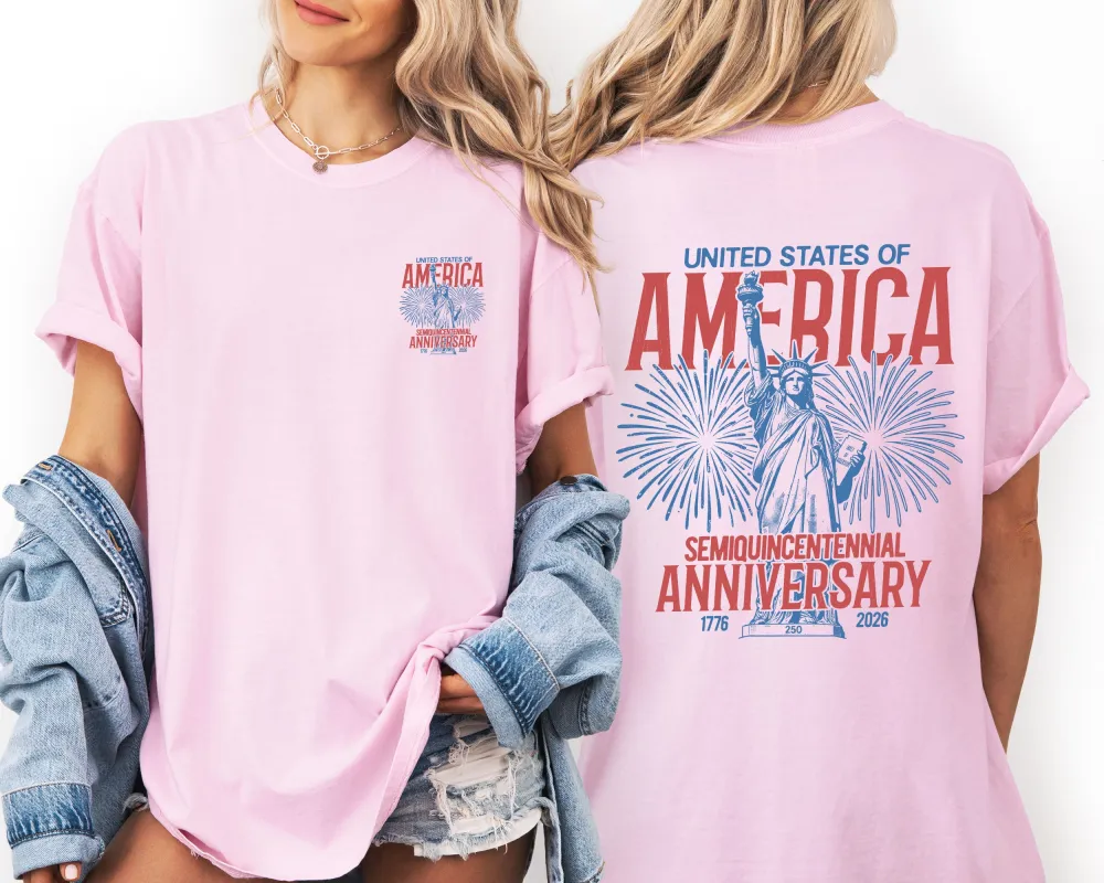 United States of America, Statue Of Liberty, Semiquincentennial, 250 Years, Patriotic, USA Comfort Colors made by Refinery Number One