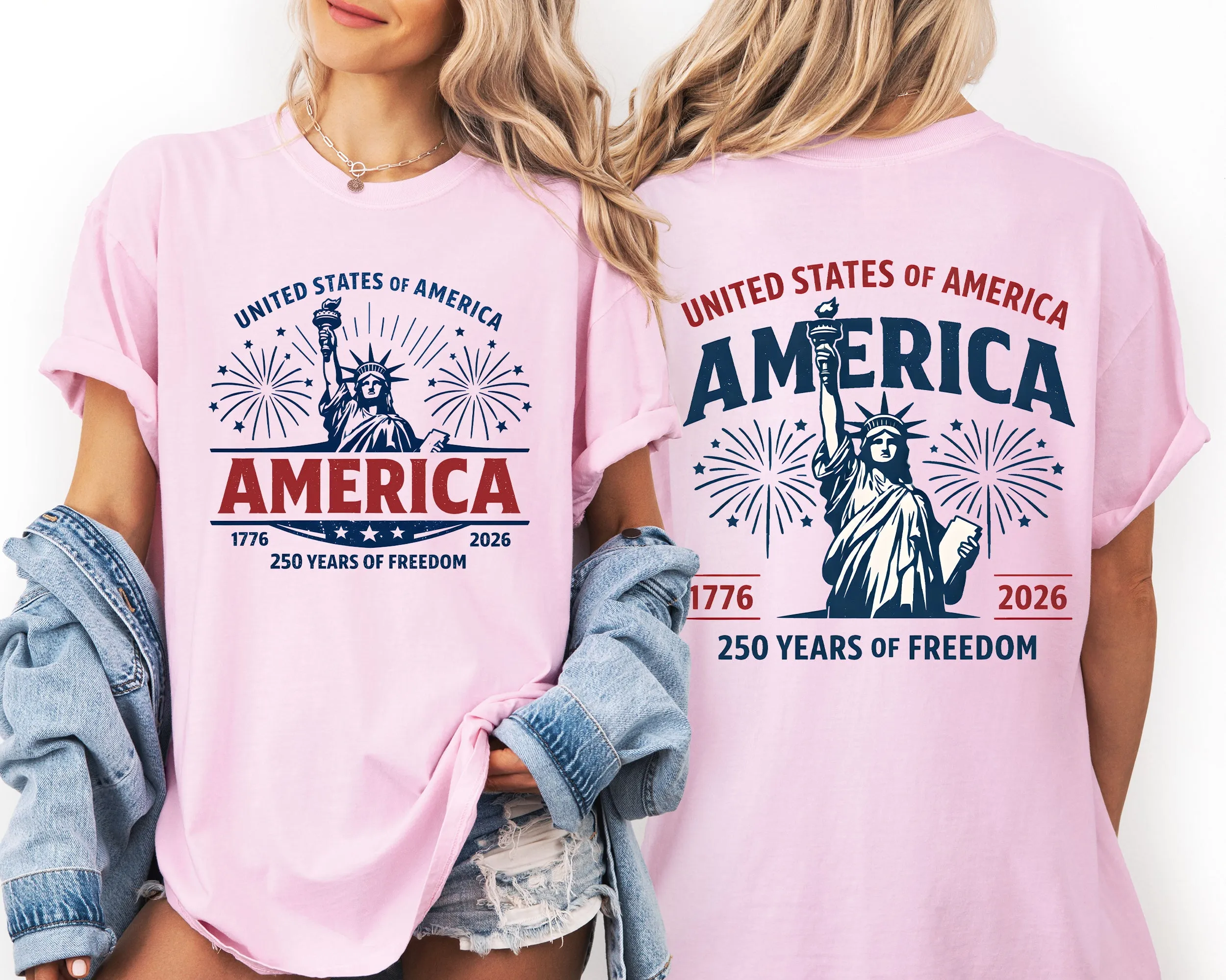 United States of America, 250 Years of Freedom, USA, Patriotic, Comfort Colors sold by Refinery Number One product image thumbnail 5