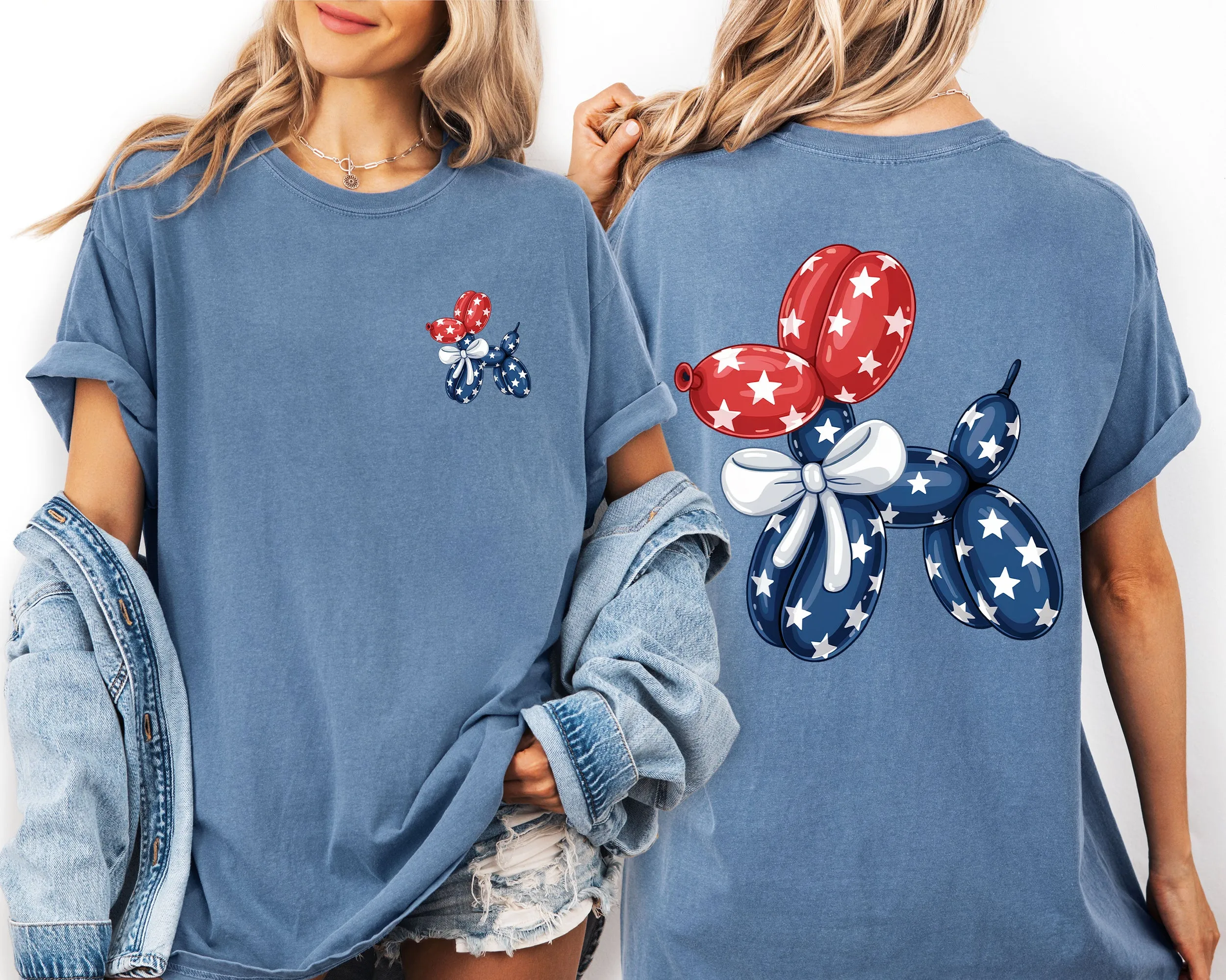 Retro Dog, 4th of July, America, Patriotic, USA Comfort Colors T-Shirt sold by Refinery Number One product image thumbnail 3