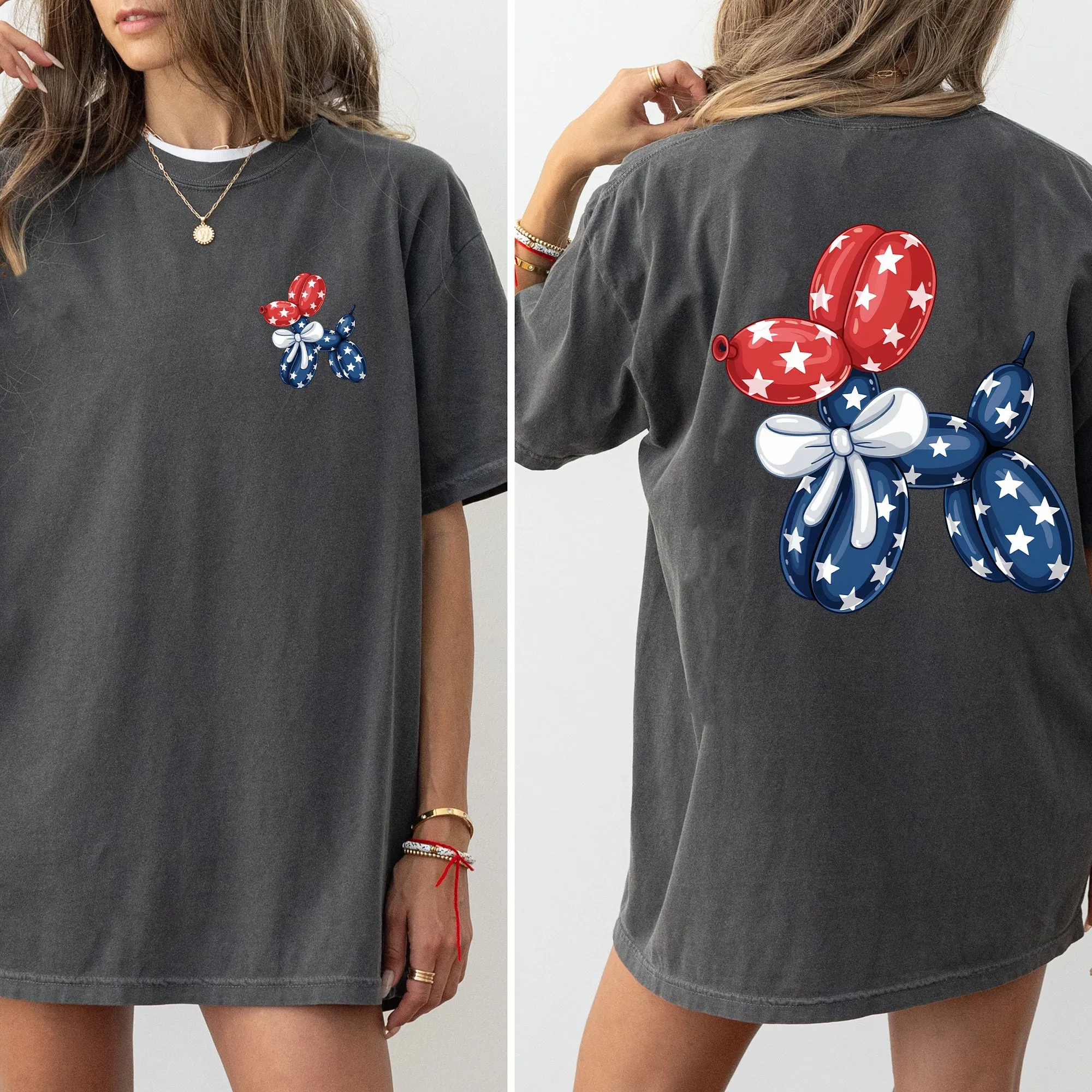 Retro Dog, 4th of July, America, Patriotic, USA Comfort Colors T-Shirt sold by Refinery Number One product image thumbnail 2