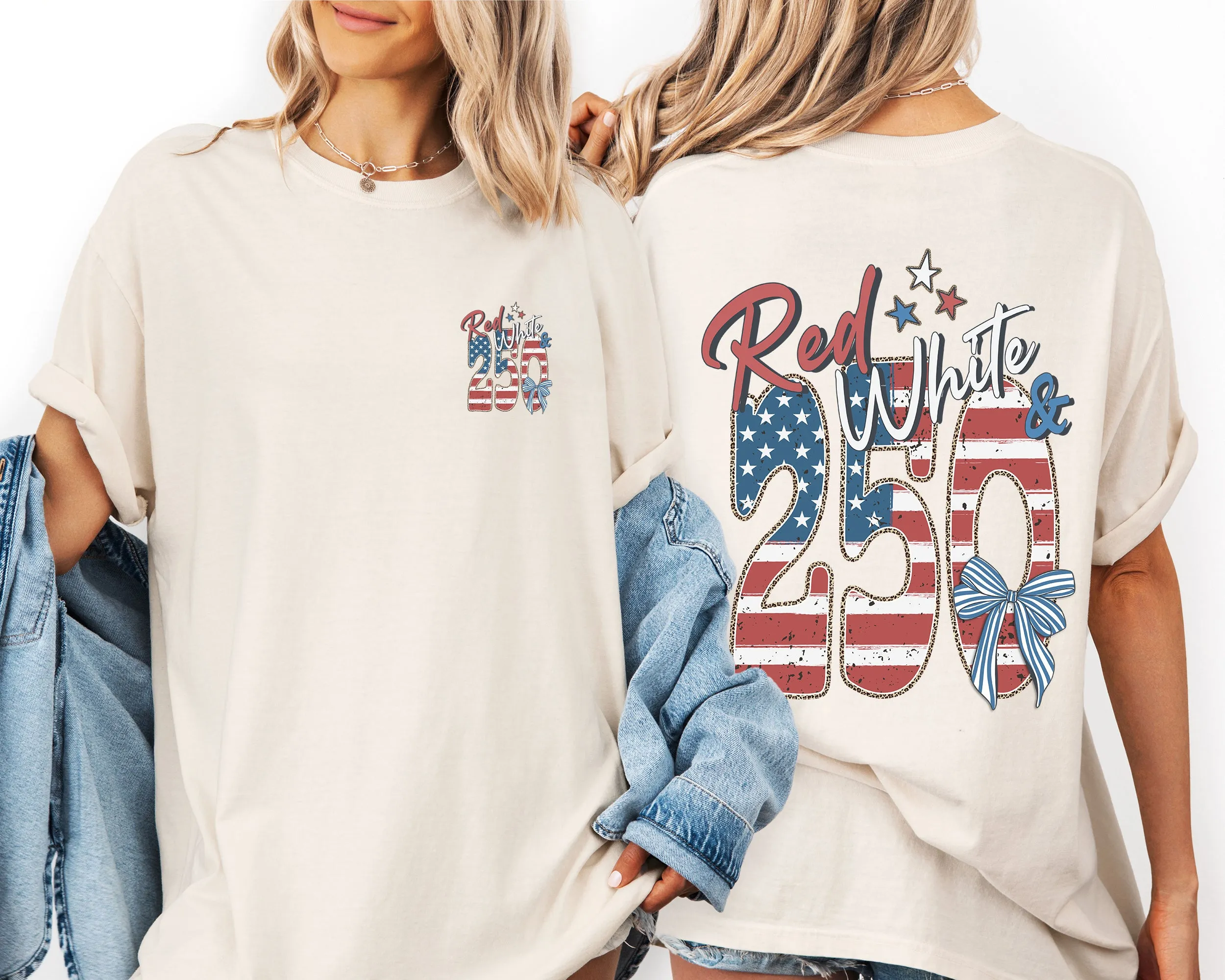 Red, White and 250, Flag, USA, America, Patriotic Comfort Colors T-Shirt sold by Refinery Number One product image thumbnail 4