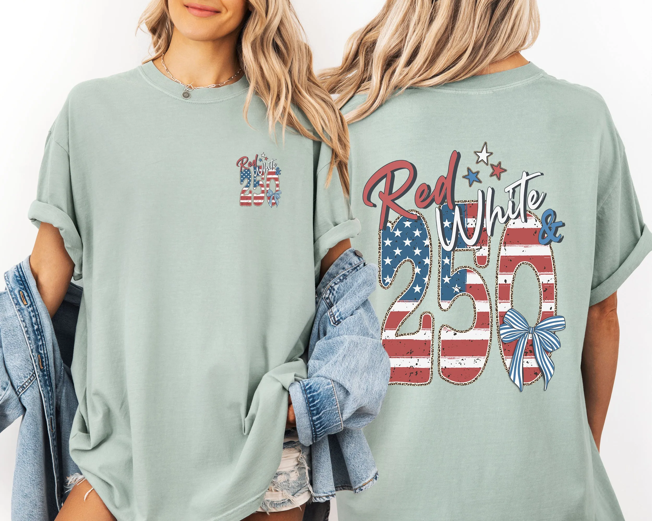 Red, White and 250, Flag, USA, America, Patriotic Comfort Colors T-Shirt sold by Refinery Number One product image thumbnail 2