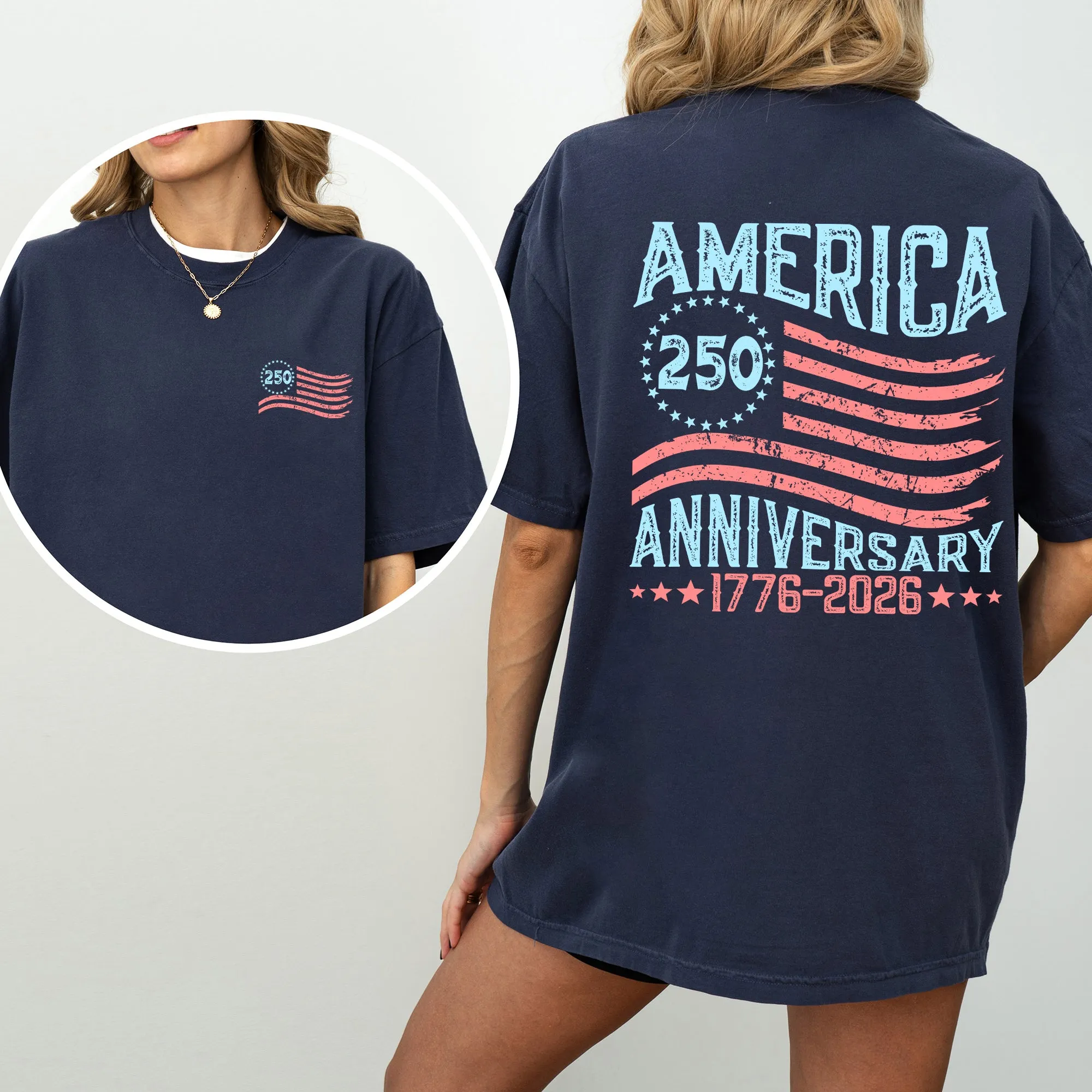 America, 250 Anniversary, Patriotic, USA, 4th of July Comfort Colors T-Shirt sold by Refinery Number One product image thumbnail 4
