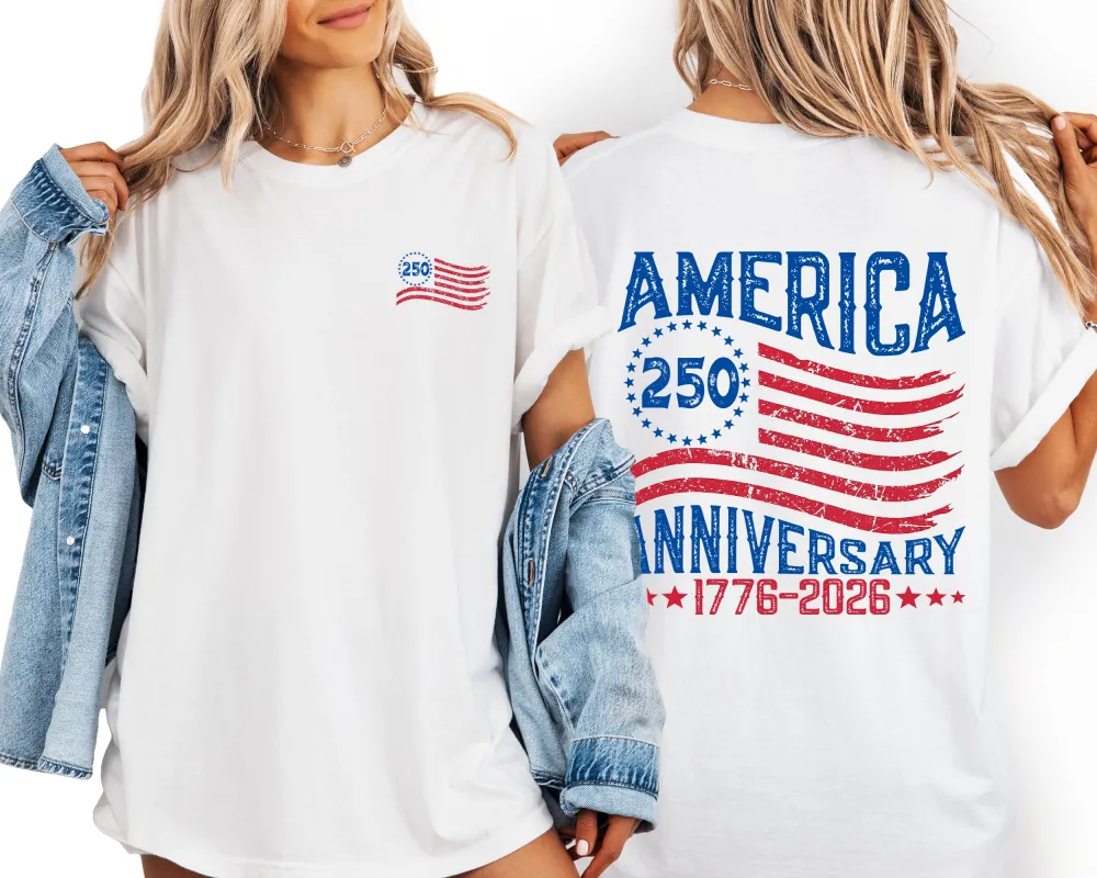 America, 250 Anniversary, Patriotic, USA, 4th of July Comfort Colors T-Shirt made by Refinery Number One